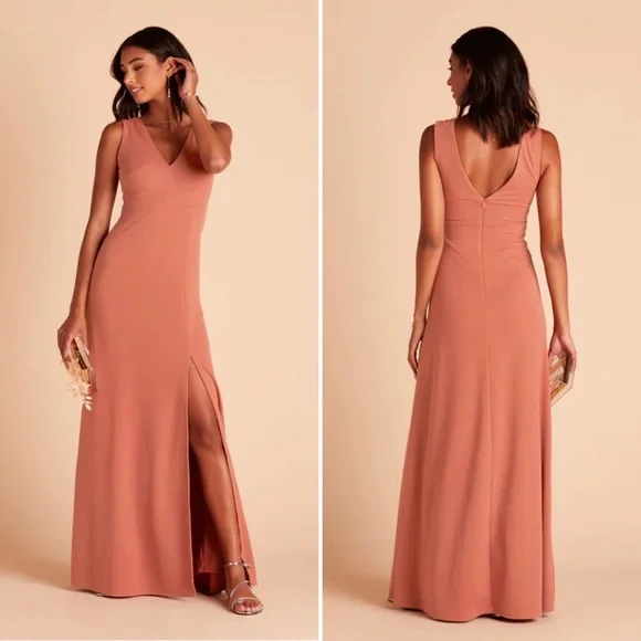 princess polly baby blue dress Obsessed with this dreamy wedding in Hawaii  Aleenah & Liezel chose to  mix Terracotta and Olive bridesmaids dresses in crepe to achieve this  stunning combination! #BIRDYGREY #BirdyInTheWild Brides: @aleenahansari  @liezelvee
